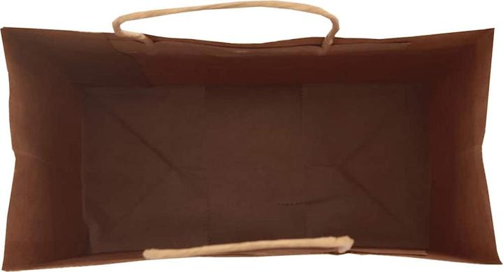Actual product image VidaXL Kraft paper bags 50 pcs. with handle brown 22x11x28 cm paper bag (Gift bag, 50 x)
