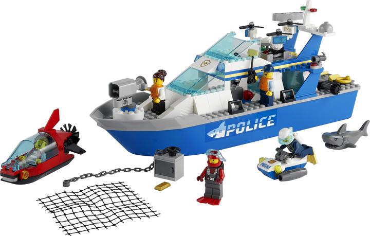 Productafbeelding LEGO Politieboot (60277, LEGO Stad)