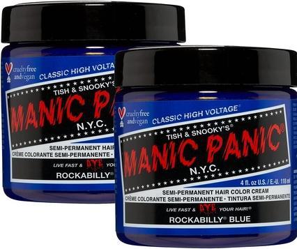 Actual product image Skybound Rockabilly Blue Classic Creme Vegan Cruelty Free Blue Semi Permanent Hair Dye 118ml (Rockabilly Blue)