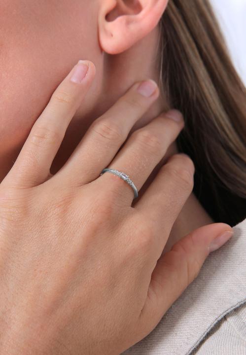 Immagine prodotto Elli Anello di cristallo, anello di fidanzamento (52, 925 Argento)