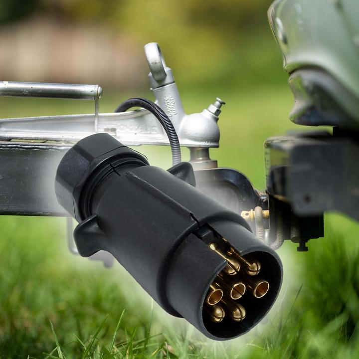 Produktbild Wiltec 7-poliger Stecker Typ N Anhängerstecker Kabelstecker KFZ Anhänger
