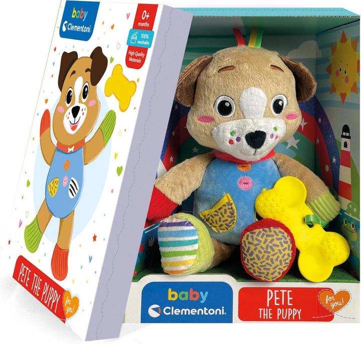 Image du produit Clementoni Bébé - Peluche Pete le chiot (30 cm)