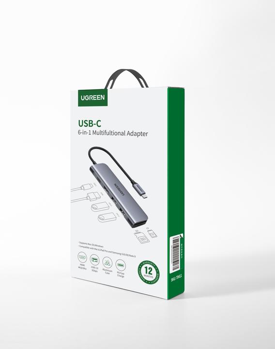 Produktbild Ugreen USB-C Hub 6in1 (USB-C, 6 Ports)