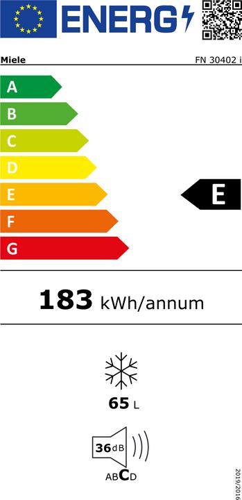 Label énergétique Miele FN 30402 i (Encastrable, 65 l)