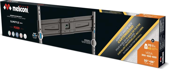 Image du produit Meliconi PlUS 600S Support LCD 50'-80' Kg (Mur, 86", 70 kg)