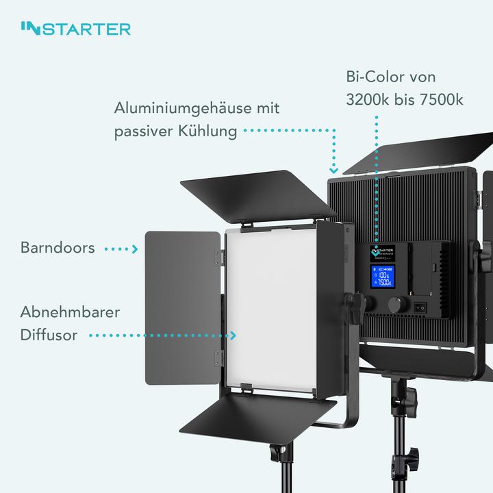 Produktbild Wiltec Spectar Bi-Colour LED Panel 5.2 Kit (Flächenleuchte)