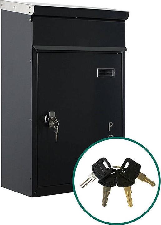 Produktbild SafePost 854 TIAMAT Briefkasten anth + 4 Schlüssel