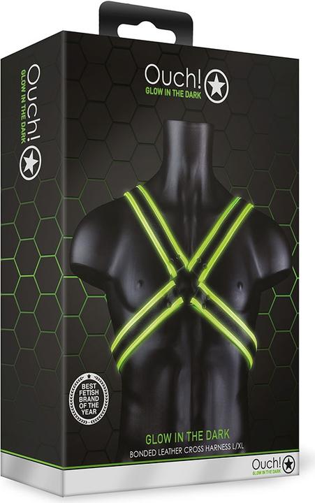 Produktbild Ouch! Cross Harness - Glow in the Dark