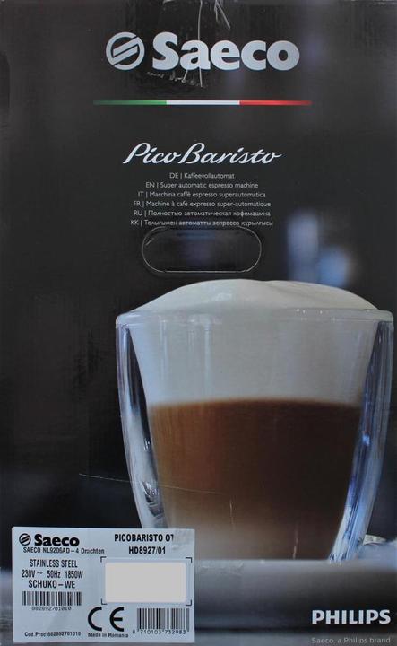 Actual product image Saeco PicoBaristo HD8927/01