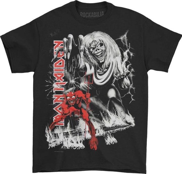 Immagine prodotto Music Brand Number of the Beast Jumbo Maglietta Stampa posteriore Adulto Unisex (L)
