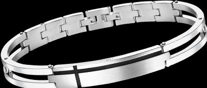 Actual product image Lotus MEN BRACELET IN BLACK LS1969-2/1 STEEL, MEN (19.50 cm, Stainless steel)