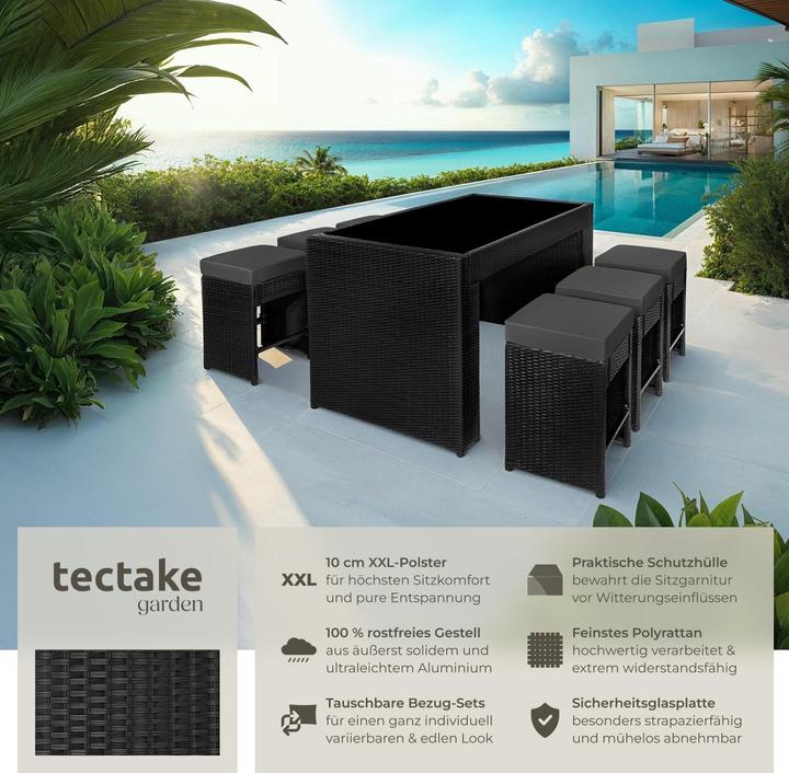 Produktbild tectake Rattan Sitzgruppe