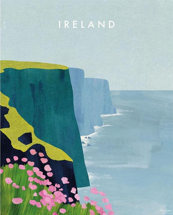 Image du produit Henry Rivers - Impression sur toile IRELAND CLIFFS OF MOHER (40 x 30 cm)