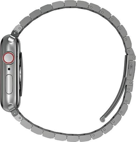 Produktbild Uniq pasek Strova Apple Watch 42/44/45/ 49mm Series 1/2/3/4/5/6/7/8/SE/SE2/Ultra Stainless Steel sre (Edelstahl)