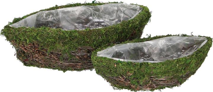 Image du produit Natura Punto Lot de 2 cache-pots ou coupes décoratives en matériaux naturels