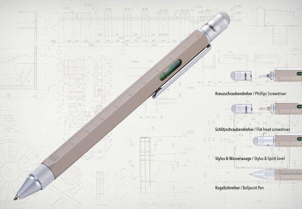 Produktbild Troika CONSTRUCTION Multitasking Kugelschreiber, Beton (Beton grau, 1 x)
