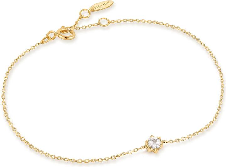 Produktbild Ania Haie BAU006-01YG White Sapphire Armband Damen Gold 14K (16.50 cm, 585er Gelbgold)