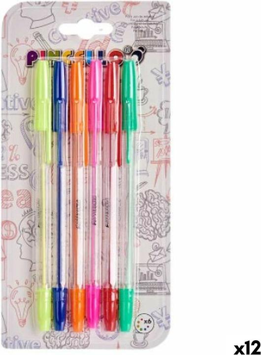 Pincello Biros set coloured (12 pieces) (Multicoloured, 12 x)