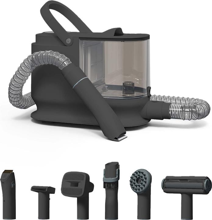 Produktbild Wiltec Fudajo Haustier Pflegeset schwarz 6in1 Multifunktion Schermaschine Fellpflege (Hund, 2500 ml)