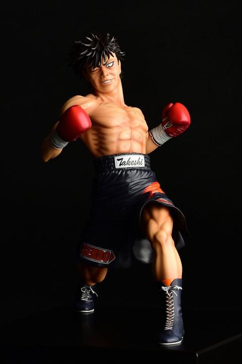 Actual product image Orca Hajime no Ippo statuette PVC 1/6 Takeshi Sendou Finish Blow Ver. Damage 29 cm