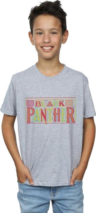 Actual product image Boys Black Panther Tribal Logo T-Shirt (152, 158)