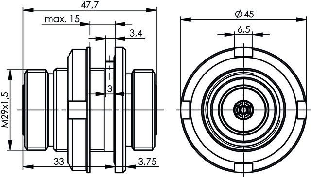 Immagine prodotto Telegärtner 7-16 Connettore J01123C0003 (Cavi antenna)