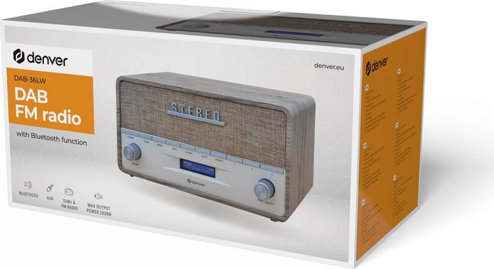 Actual product image Denver DAB-36LW (DAB+, PLL, FM, Bluetooth)