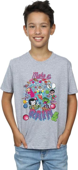 Actual product image Boys Teen Titans Go Make It Rain T-Shirt (140, 146)