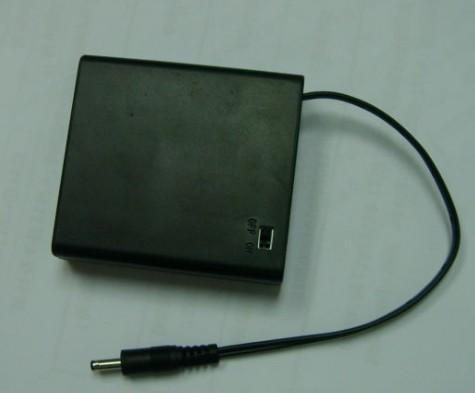 Produktbild OEM 6V Batteriehalter mit DC-Stecker AA 5.5mm 2.1mm