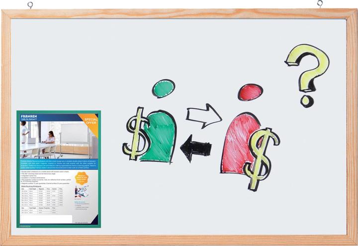 Actual product image Franken Whiteboard (120 x 80 cm)