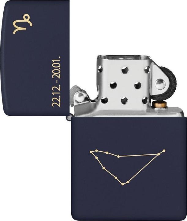 Actual product image Zippo Zodiac Capricorn Design