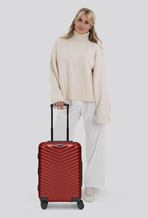 Actual product image Redolz Essentials 18 4-wheel cabin trolley 55 cm with stretch fold (44 l, Hand luggage (up to 50 litres))