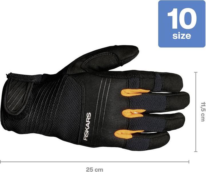 Actual product image Fiskars 1071150 Axe and tool glove, size 10 1 pair (10)