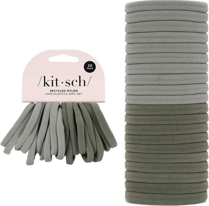 Produktbild Kitsch Nylon Gummibänder 20 teiliges Set Eukalyptus (Haargummi)