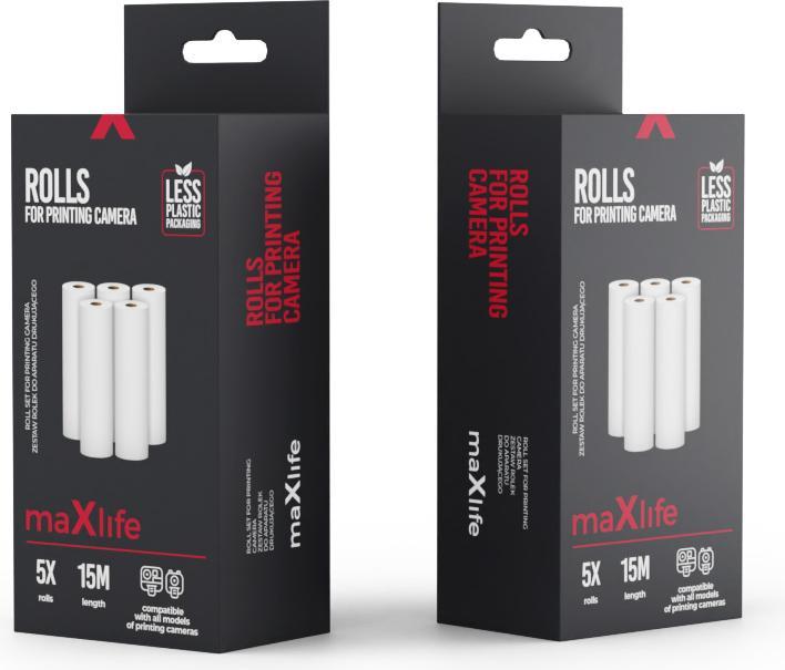 Maxlife roll set for printing camera