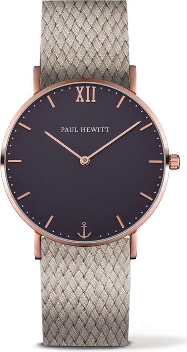 Produktbild Paul Hewitt Sailor Line Blue Lagoon Rose Gold Perlon Hazelnut (Analoguhr, 39 mm)