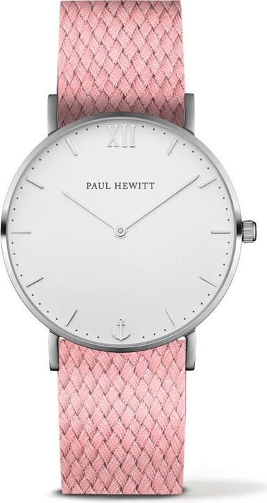 Actual product image Paul Hewitt Sailor Line White Sand Silver Perlon Aurora (Analogue wristwatch, 39 mm)
