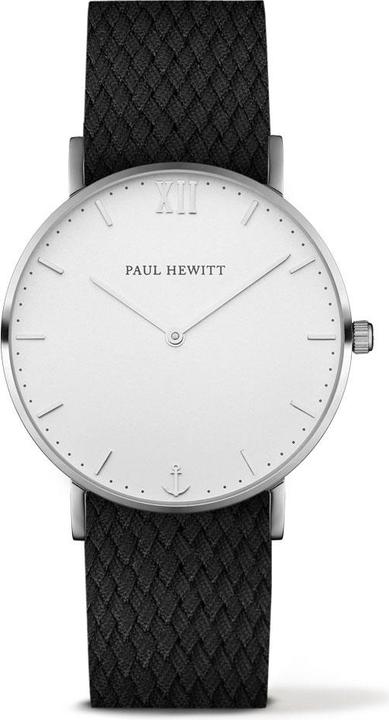 Image du produit Paul Hewitt Sailor Line Blanc Sable Argent Perlon Noir (Montre analogique, 39 mm)