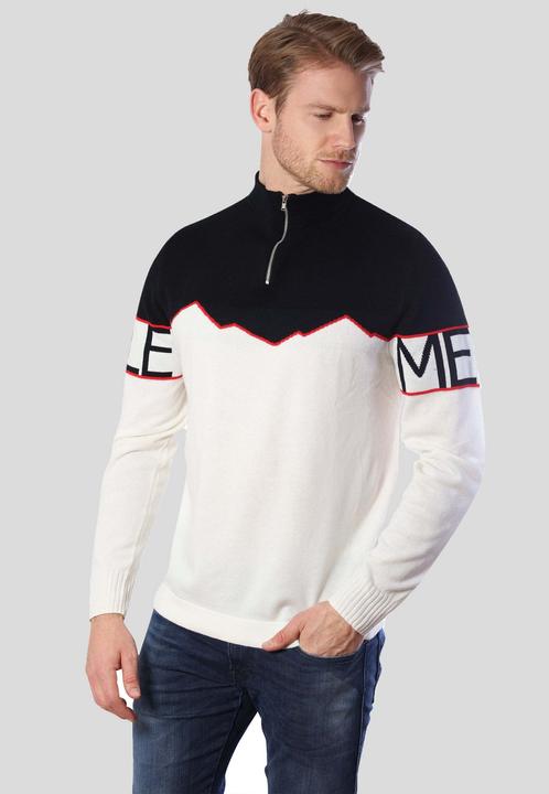 Immagine prodotto Bellemere Pullover Half-Zipped Cashmere Blend Sweater (L)