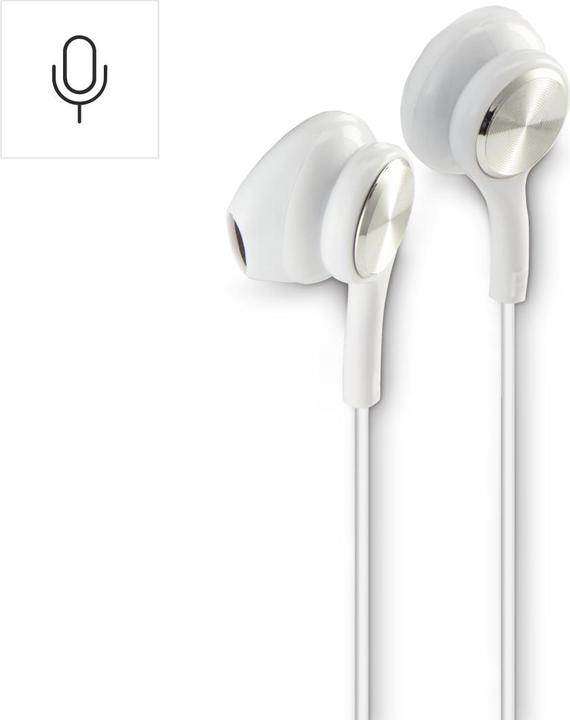 Productafbeelding Hama Ocean II hoofdtelefoon, oordopjes, microfoon, kabelbescherming, USB-C, wit (Bedraad)