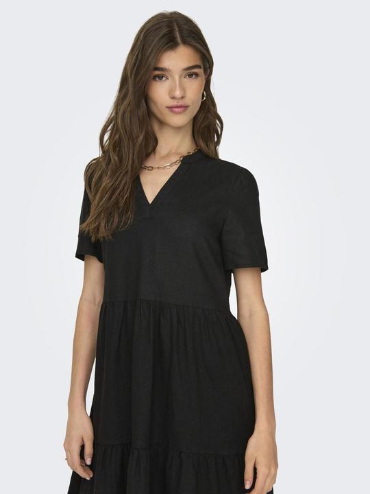 Image du produit Only Coupe normale Col en V Robe courte Robe en forme de cloche (XL)