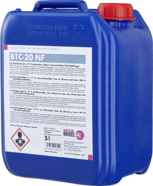 Image du produit Elmag Liquide de refroidissement BTC-20 NF, 5 lt. jusqu'à -17° C