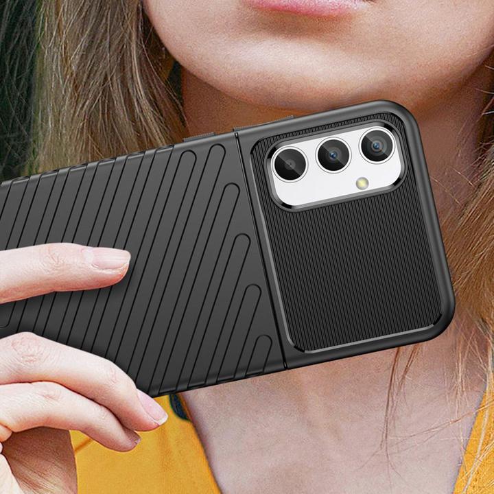 Produktbild Hurtel Thunder Case Hülle für Samsung Galaxy A34 5G Silikon Panzerhülle schwarz (Samsung Galaxy A34 5G)