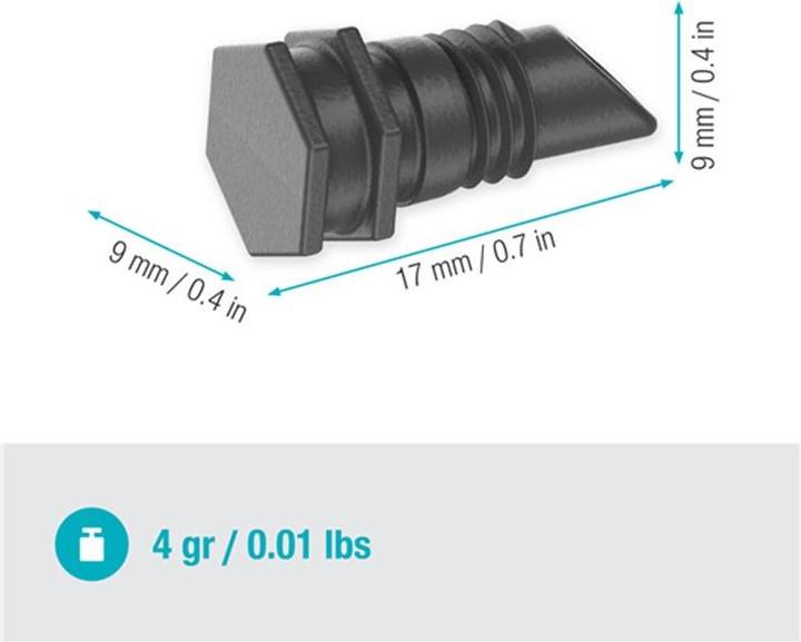 Produktbild Gardena Verschlussstopfen 4,6 mm (Tropfbewässerung Verbinder + Abzweiger)