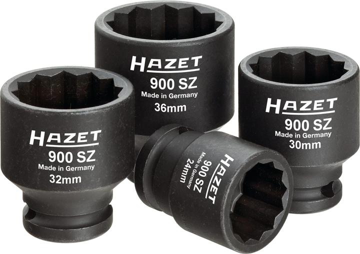 Actual product image HAZET Tool set for drive, joint and axle shafts 900SZ/4 ∙ Square, hollow 12.5 mm (1/2 inch) ∙ Outsi… (32 mm, 24 mm, 30 mm, 36 mm)