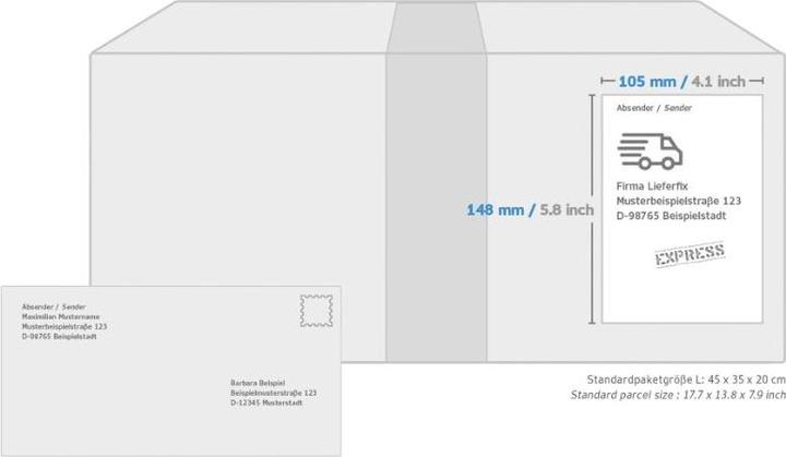 Produktbild HERMA Wetterfeste Inkjet Versandetiketten A4