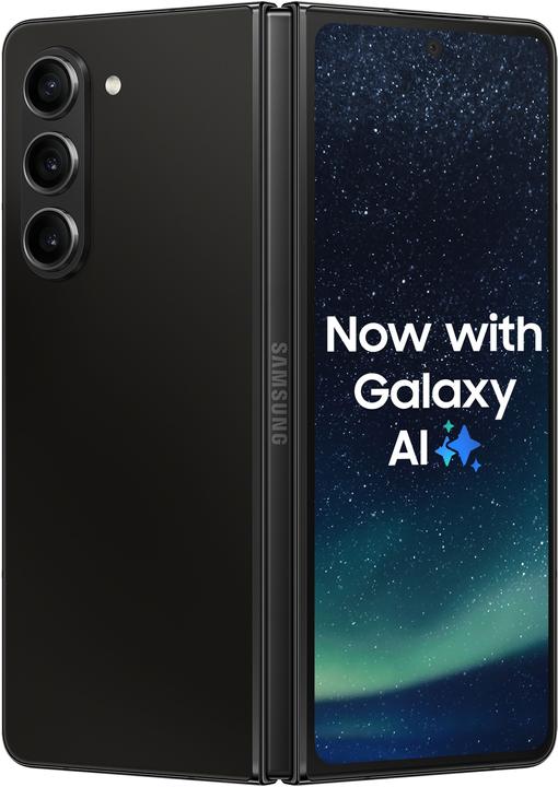 Immagine prodotto Samsung Galaxy Z Fold 5 (256 GB, Phantom Black, 7.60", SIM + eSIM, 50 Mpx, 5G)