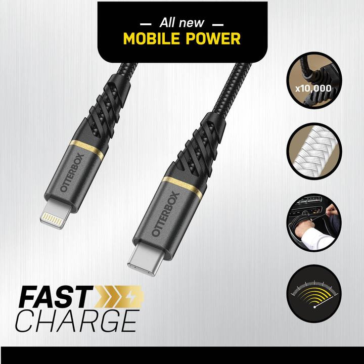 Actual product image OtterBox USB-C – Lightning Cable (1 m, USB 2.0)