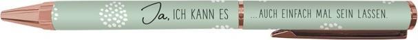 Actual product image Premium biros - Yes, I can do it - from Schreibkram Manufaktur (Pink gold, Transparent, Black, 1 x)