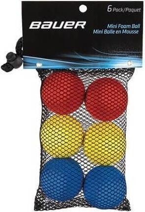 Bauer Mini-Schaumstoffbälle 6er-Pack (Hockey)